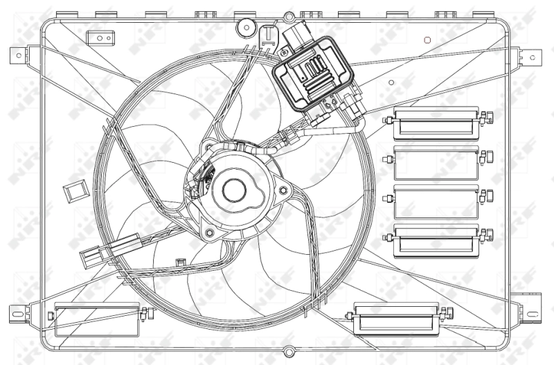 NRF 47627 Fan, engine cooling