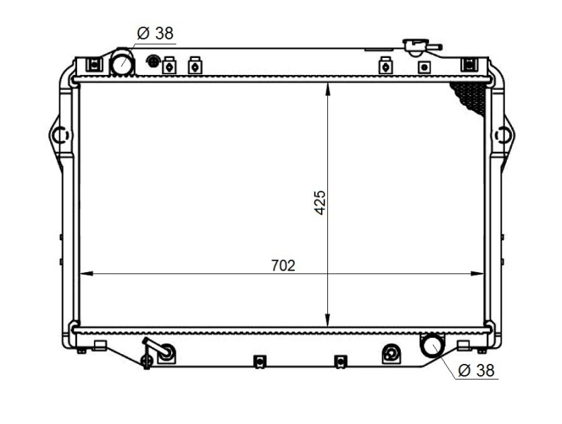 NRF 596712 Radiator, engine cooling