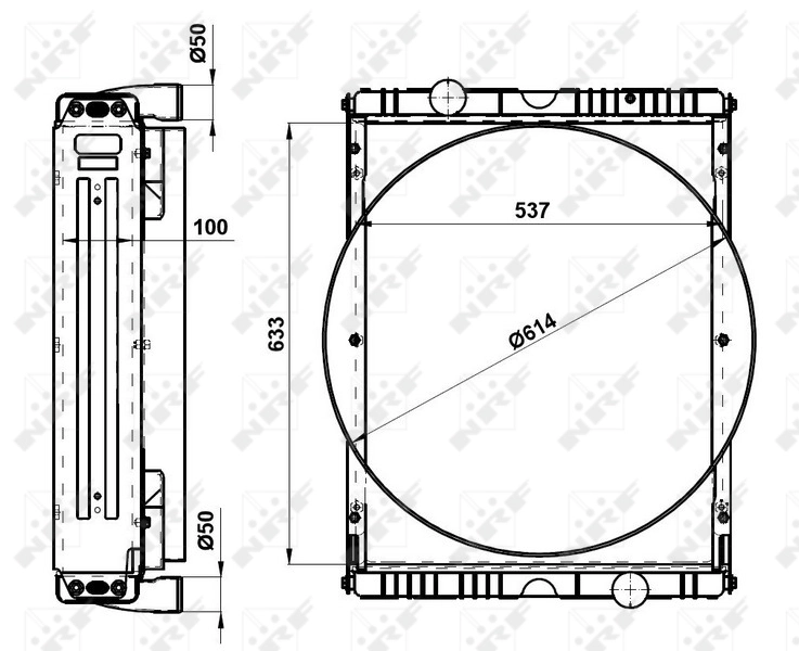 NRF 54097 Radiator, engine cooling