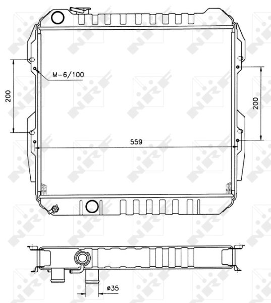 NRF 506724 Radiator, engine cooling