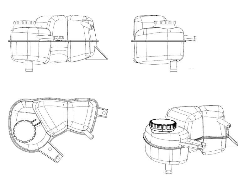 Expansion Tank, coolant EASY FIT 454038