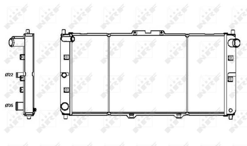NRF 52121 Radiator, engine cooling