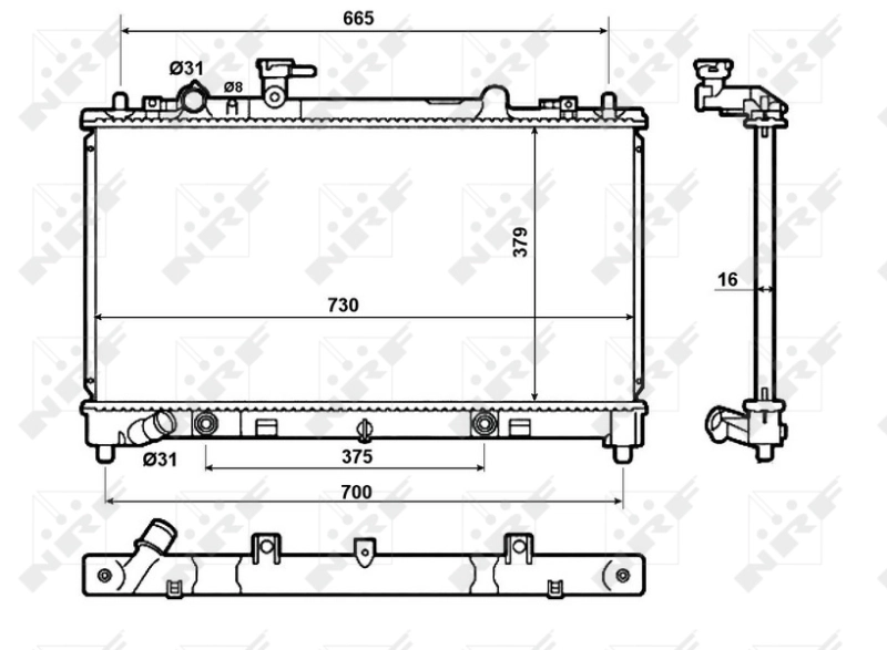 NRF 50147 Radiator, engine cooling