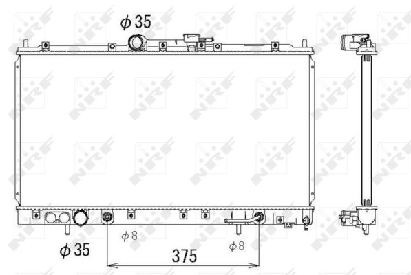 Radiator, engine cooling 53313