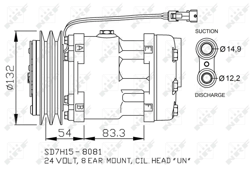 Compresor, aire acondicionado EASY FIT 32732