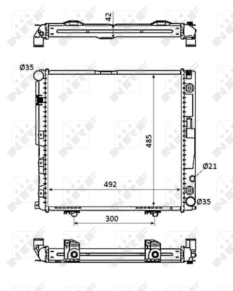 NRF 53872 Radiator, engine cooling