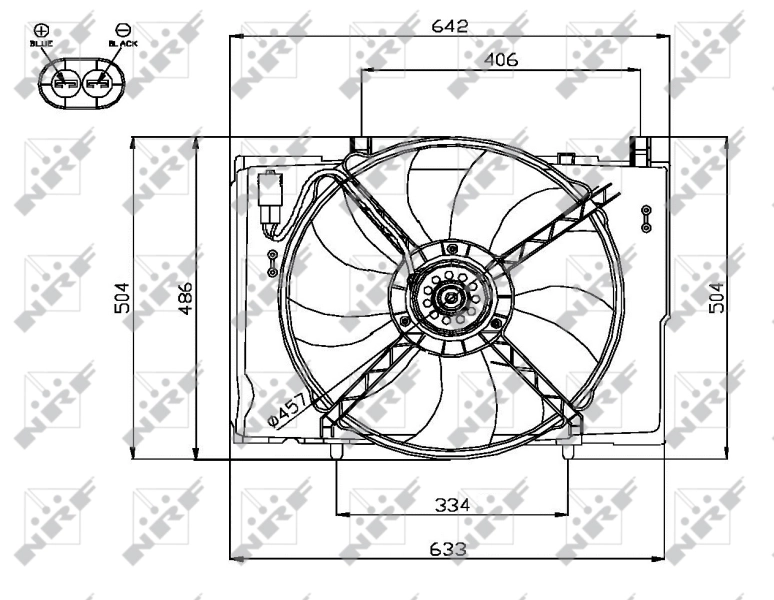 Fan, engine cooling 47741