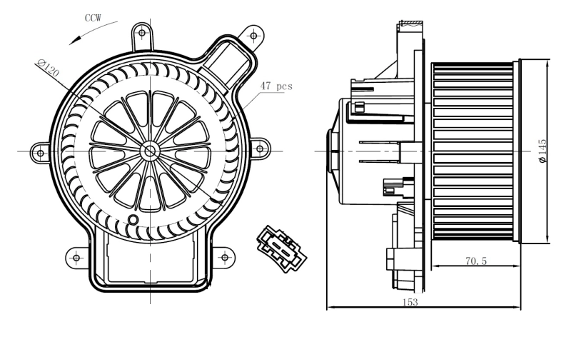 Interior Blower 34270