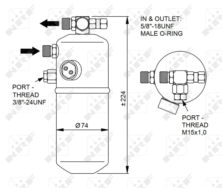 NRF 33340 Dryer, air conditioning