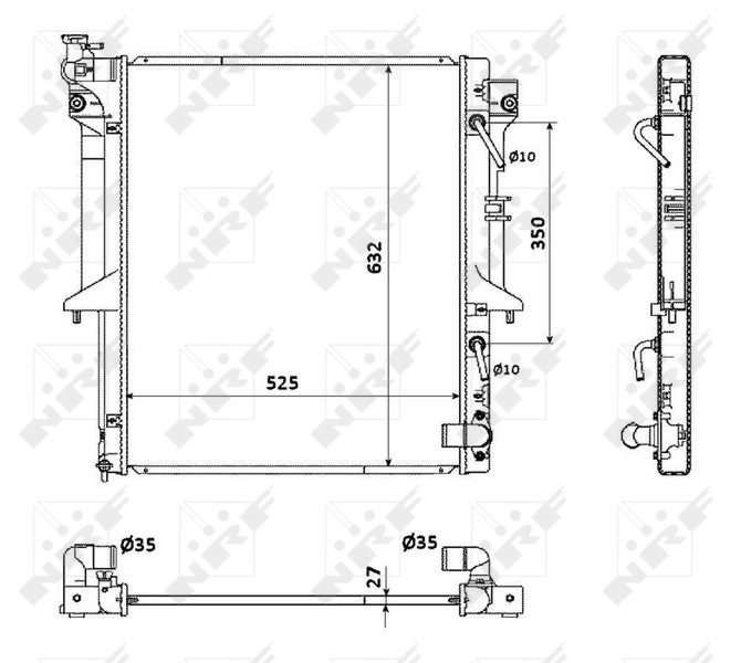 NRF 53910 Radiator, engine cooling