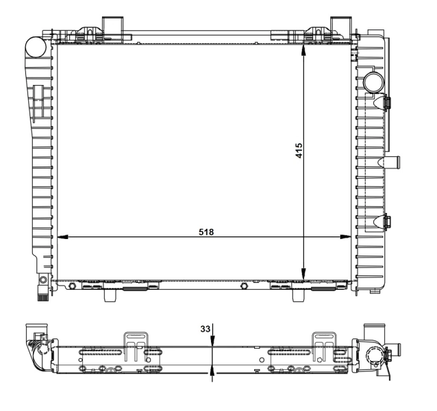 NRF 50593 Radiator, engine cooling
