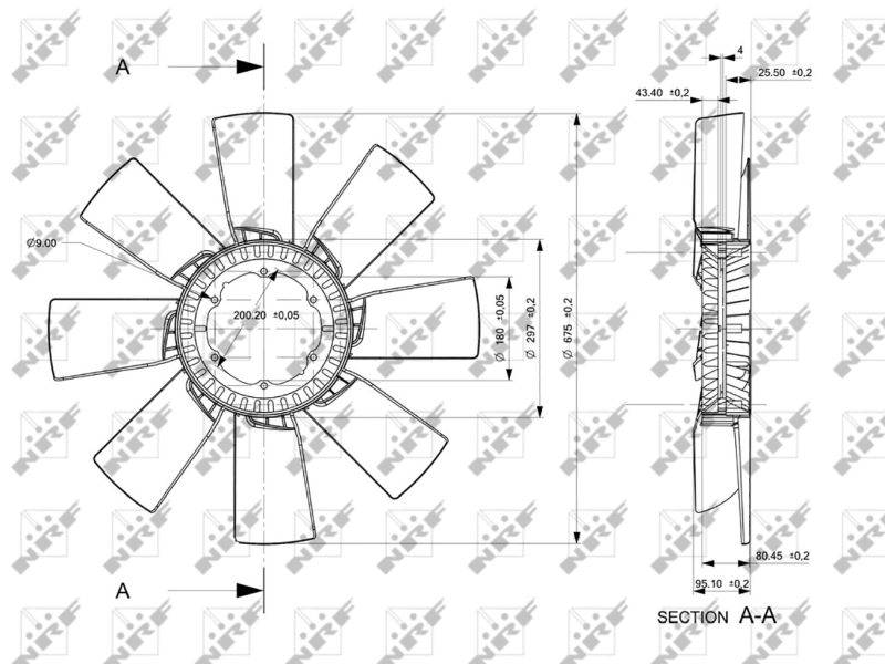 Fan Wheel, engine cooling 49856