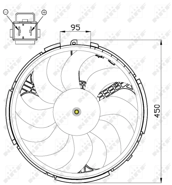 Fan, engine cooling 47506