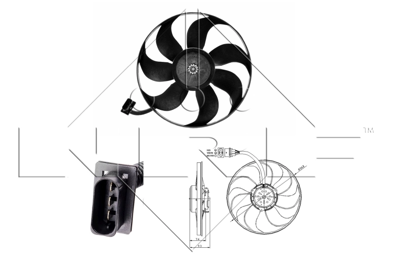 Fan, engine cooling 47393