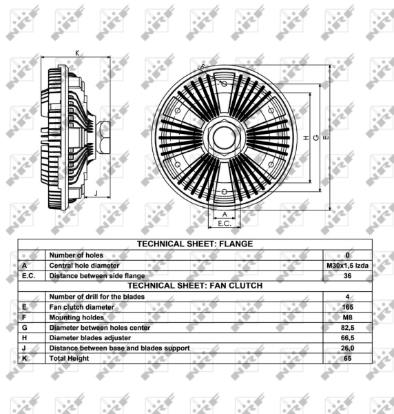 Clutch, radiator fan 49040