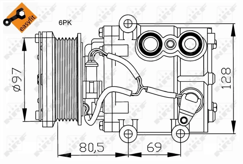 Compressor, air conditioning EASY FIT 32401