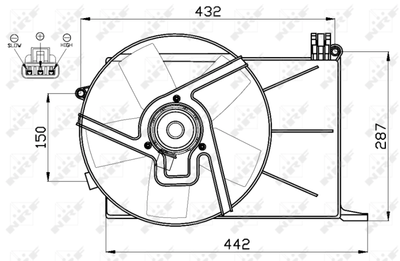 Fan, engine cooling 47459