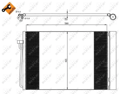 Condenser, air conditioning EASY FIT 35537