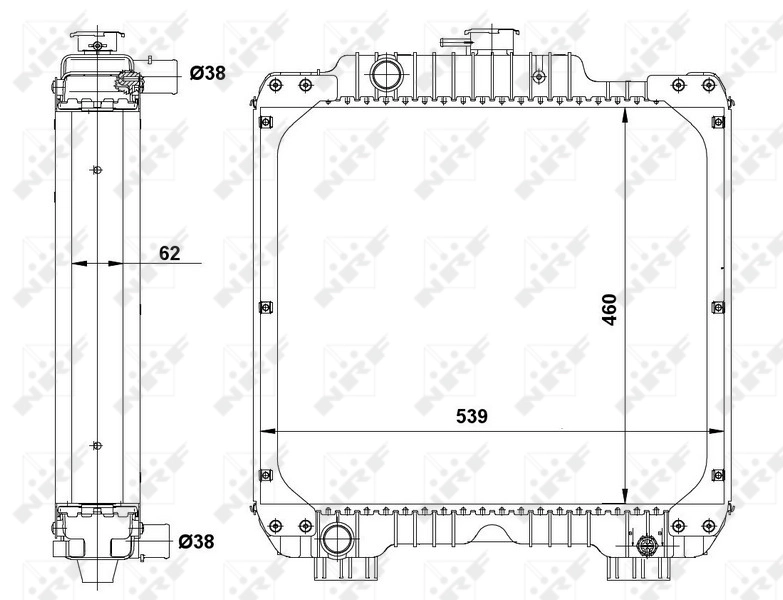 NRF 54089 Radiator, engine cooling