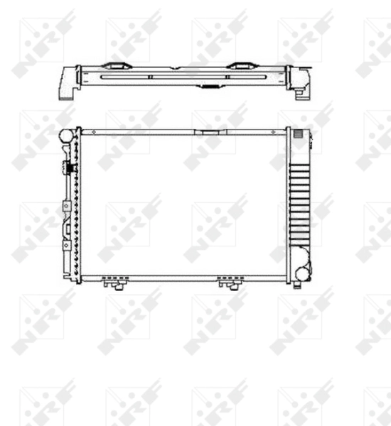 Radiator, engine cooling EASY FIT 58719