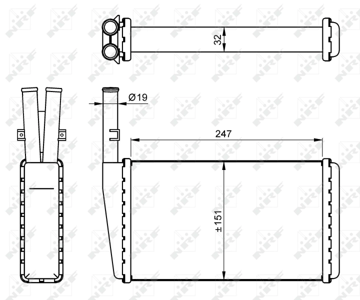 Heat Exchanger, interior heating 54266