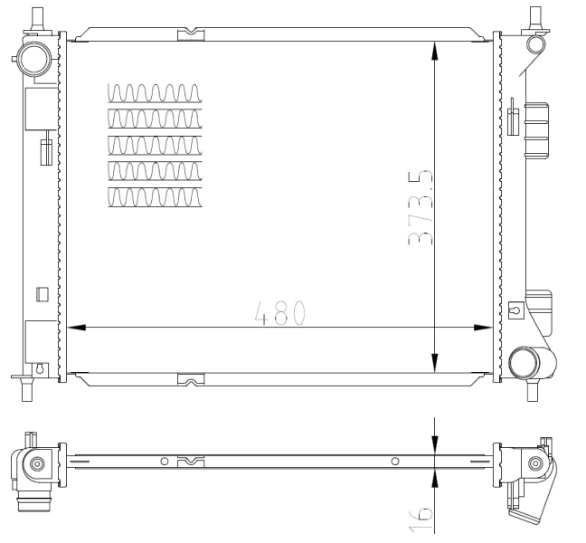 NRF 59315 Radiator, engine cooling