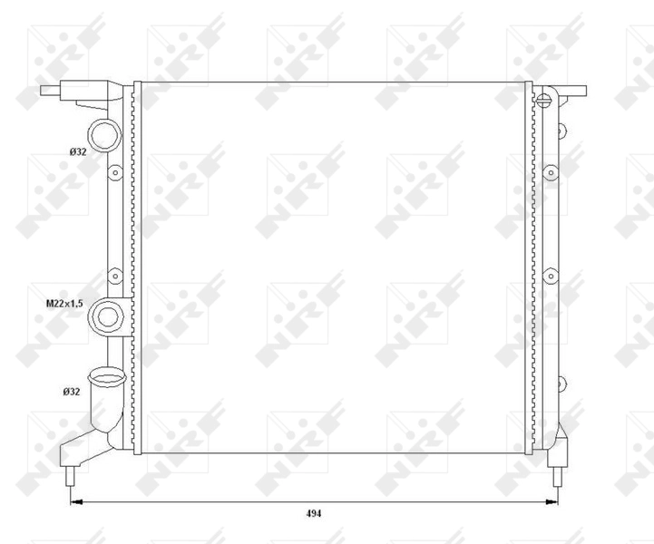 NRF 58785 Radiator, engine cooling