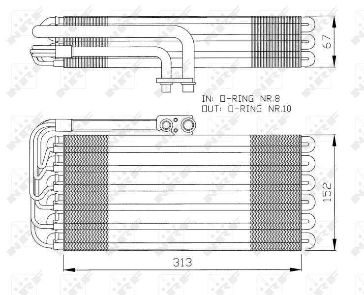 Evaporator, air conditioning 36064