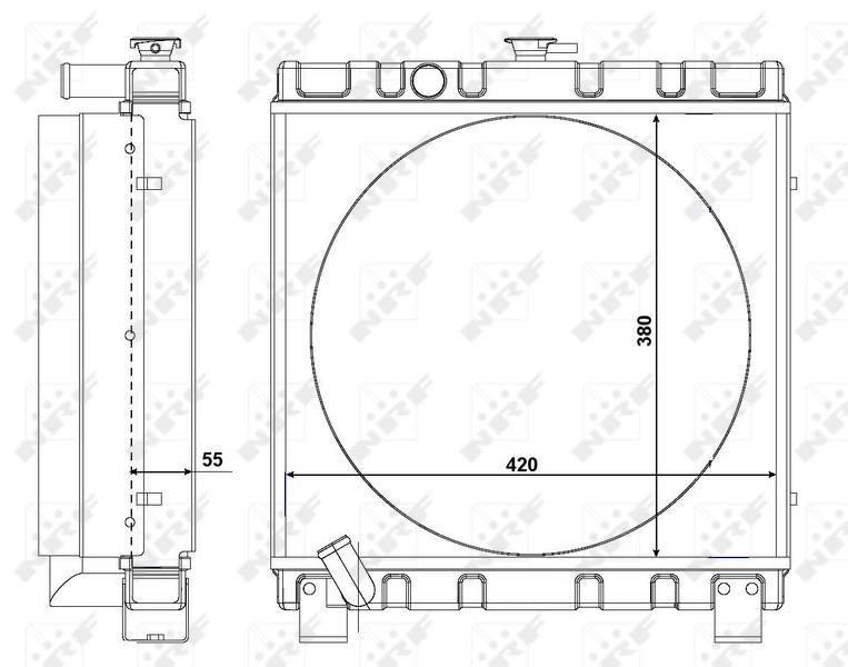 NRF 54105 Radiator, engine cooling