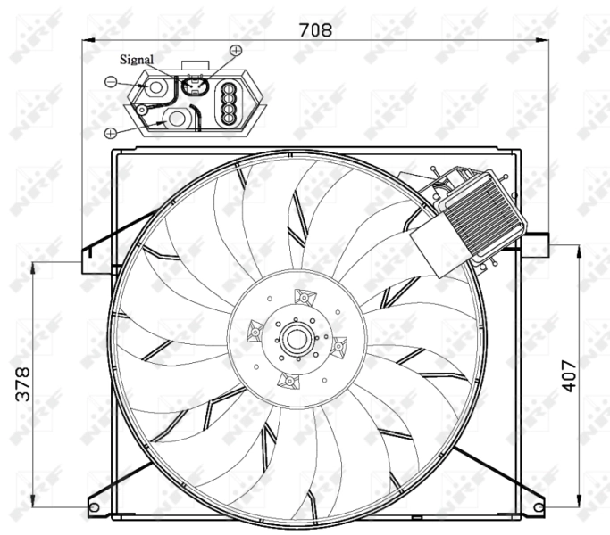NRF 47446 Fan, engine cooling