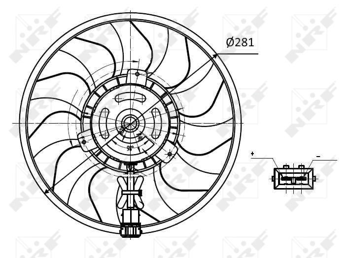 Fan, engine cooling 47418