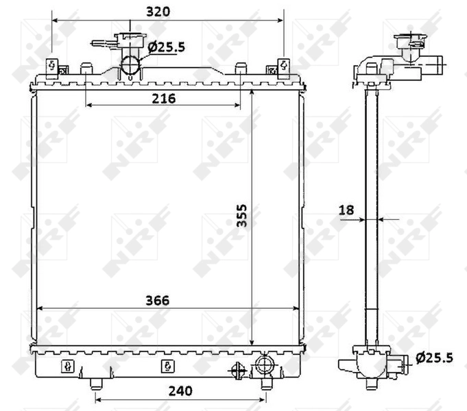 NRF 58353 Radiator, engine cooling