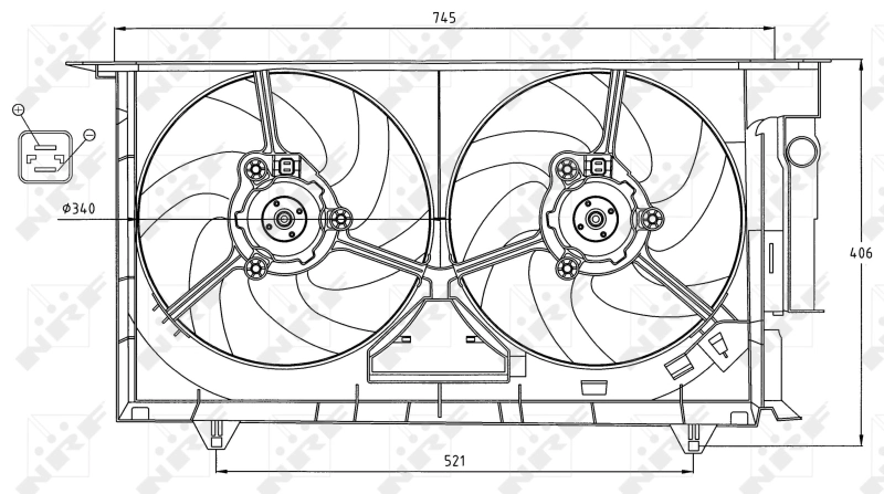 Fan, engine cooling 47075