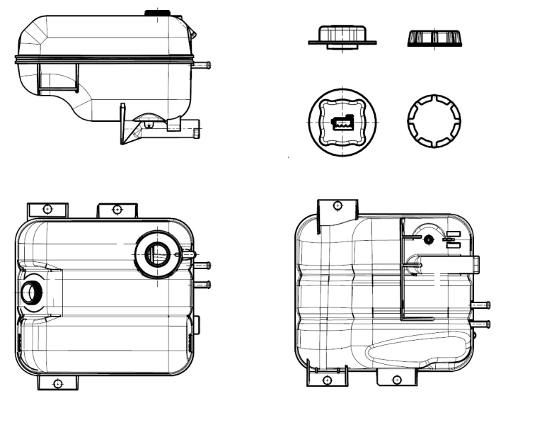 Expansion Tank, coolant EASY FIT 455044