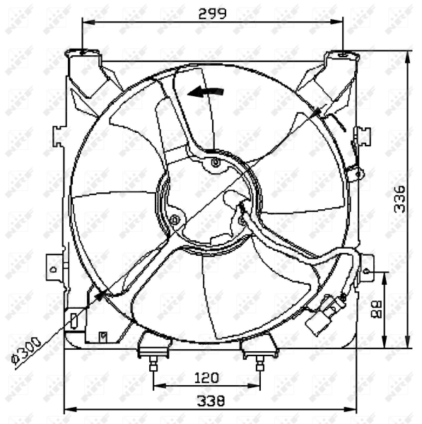 Fan, engine cooling 47041