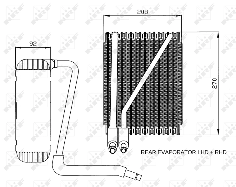 Evaporator, air conditioning EASY FIT 36044