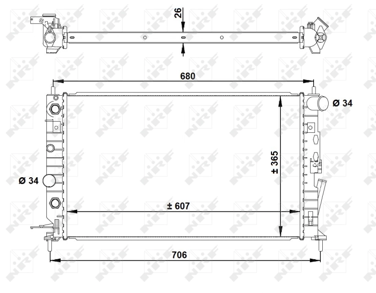 NRF 50218 Radiator, engine cooling