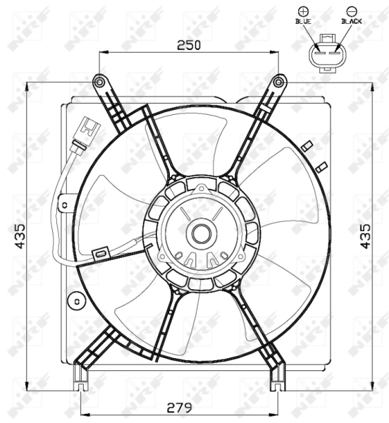 NRF 47534 Fan, engine cooling