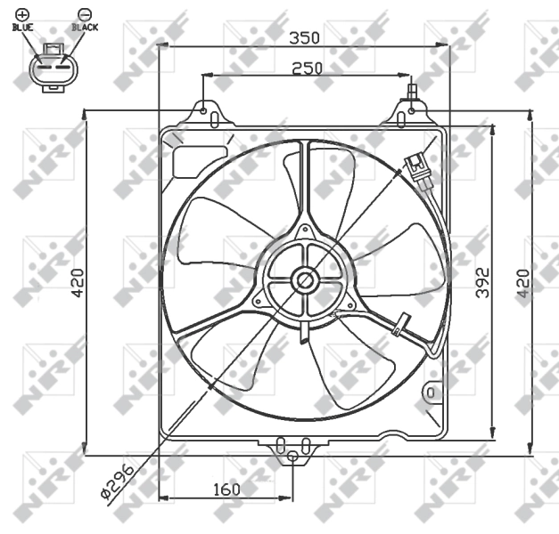 NRF 47753 Fan, engine cooling