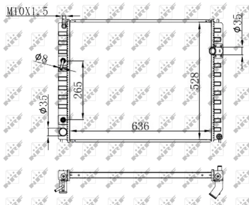 Radiator, engine cooling 59147