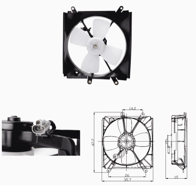 Fan, engine cooling 47693