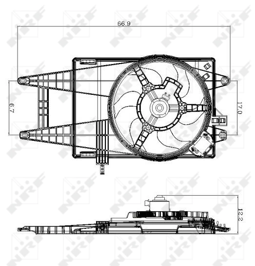 Fan, engine cooling 47243