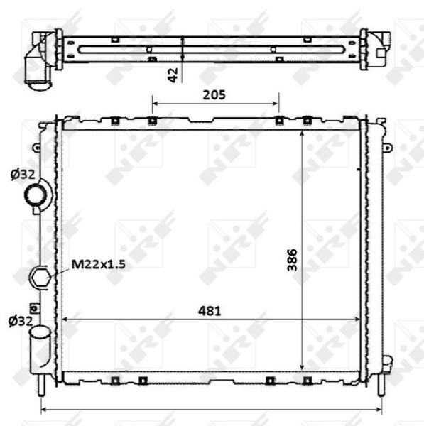 NRF 58210 Radiator, engine cooling