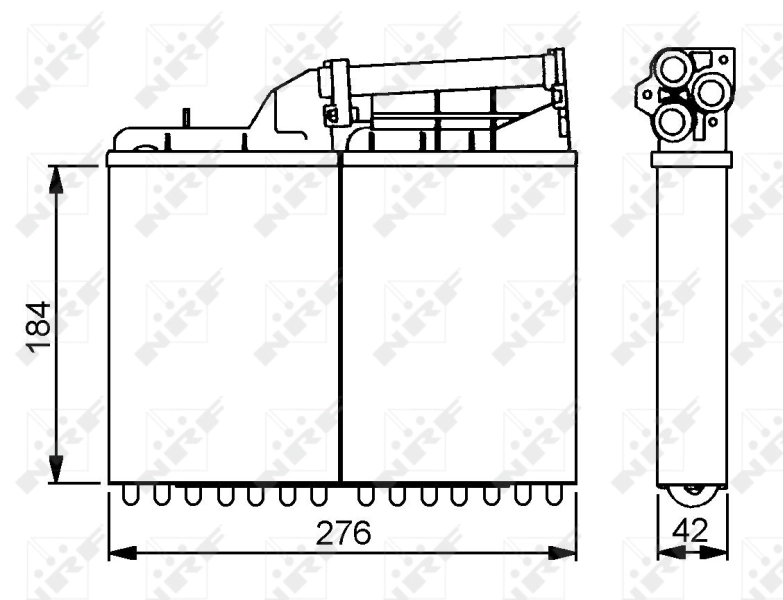 Heat Exchanger, interior heating EASY FIT 58053