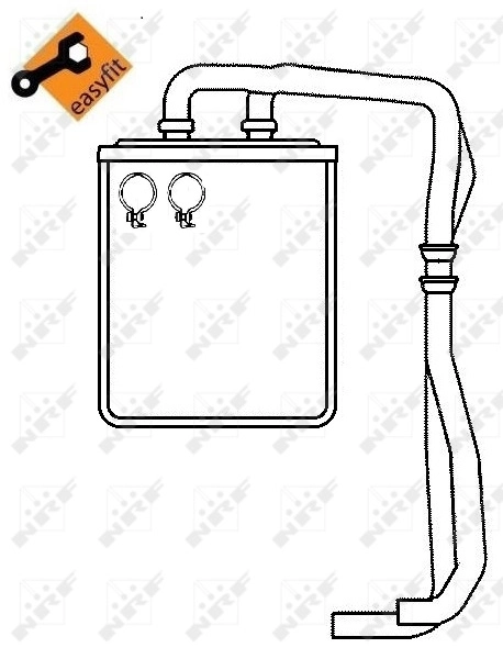 Heat Exchanger, interior heating EASY FIT 54219