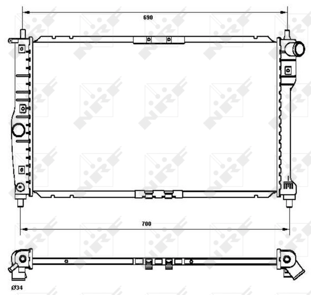 NRF 53253 Radiator, engine cooling