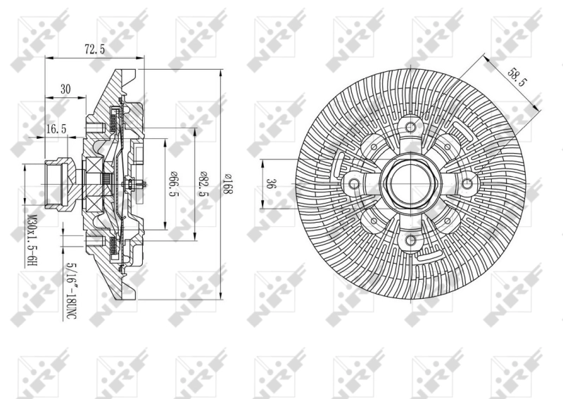 NRF 49577 Clutch, radiator fan