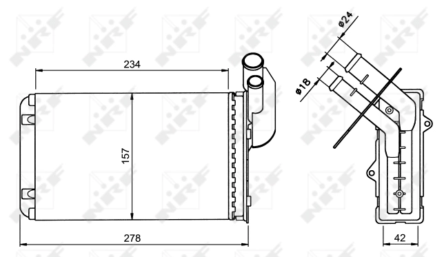 Heat Exchanger, interior heating 58836