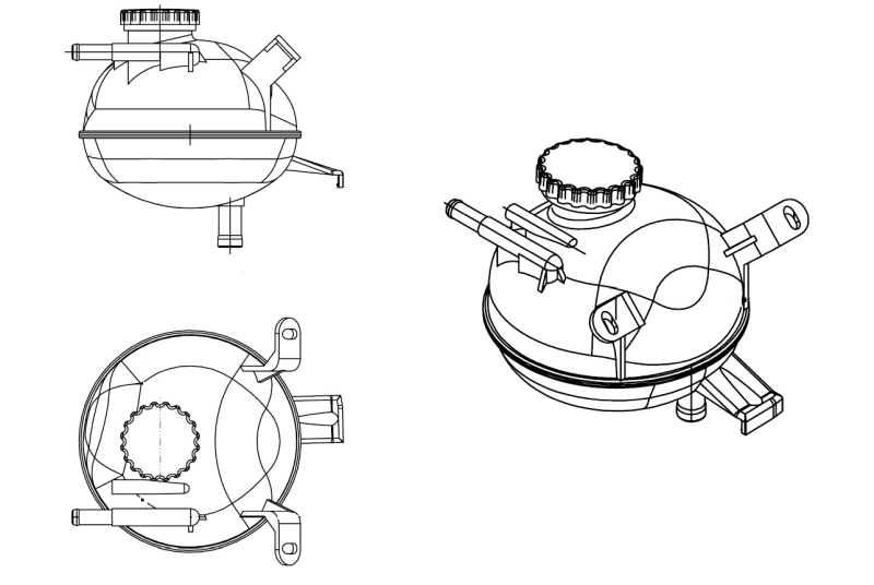 Expansion Tank, coolant EASY FIT 454084