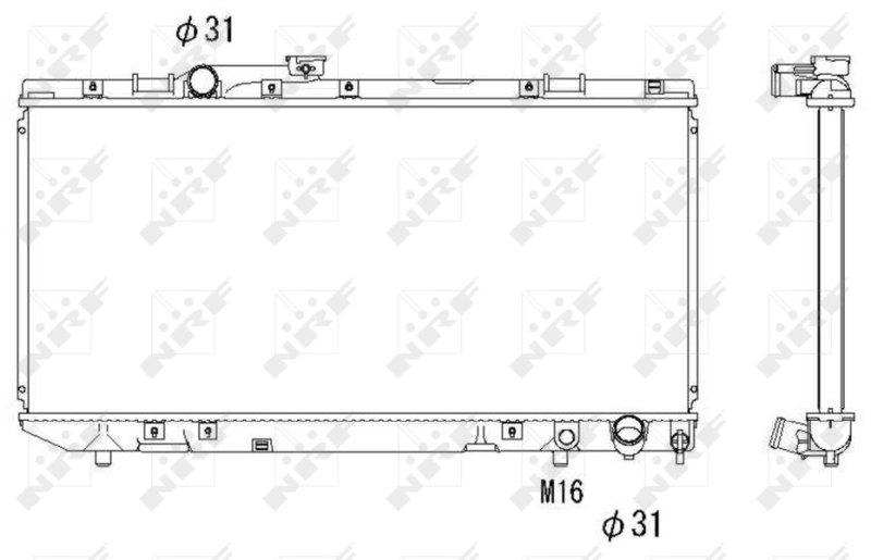 NRF 53308 Radiator, engine cooling